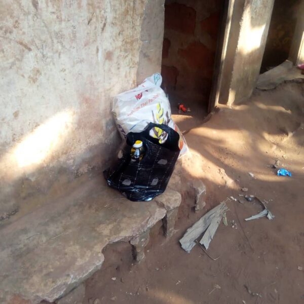 presents some items to village mothers