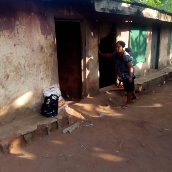 presents some items to village mothers